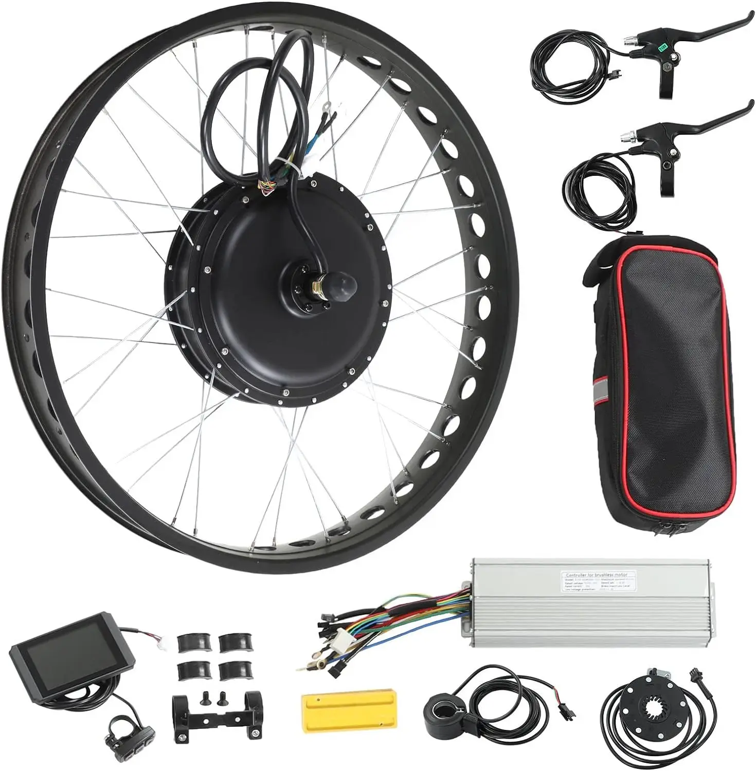 MXUS Powerful Strong Power 48V 3000W 700c Rear Wheel Conversion Kit Gearless Hub Motor with Sabvoton Controller