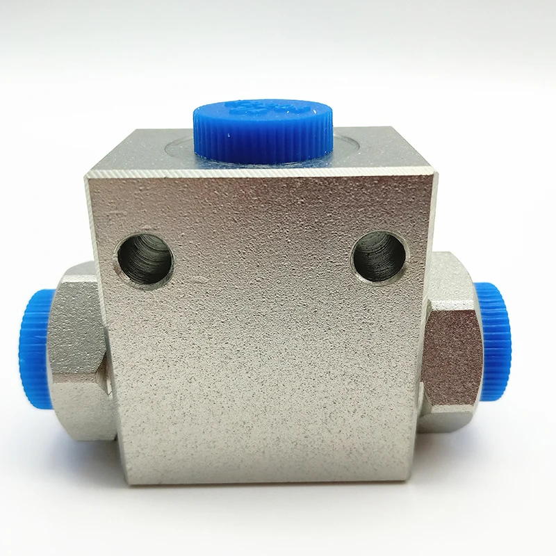 Excavator breaker pipe line two way three way ball valve high pressure valve with zinc plating