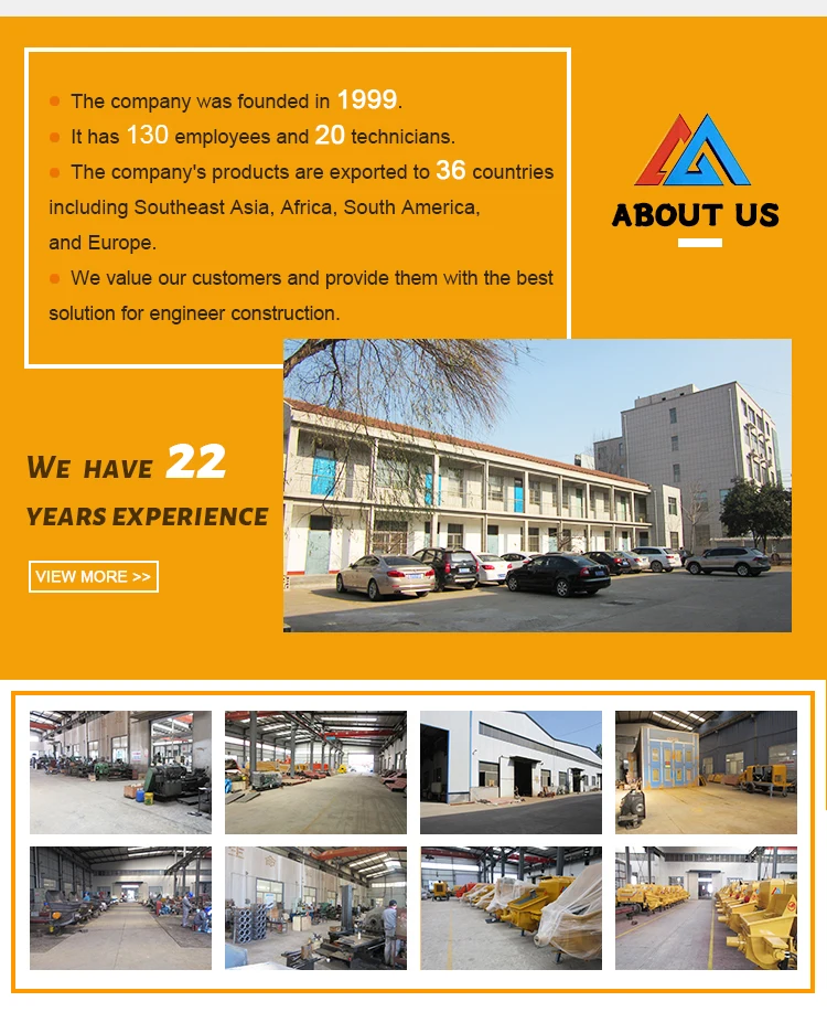 Hot selling 40M3/H Self-Loading Diesel Portable Concrete Mixer with Pump for Manufacturing Plants and Construction in China