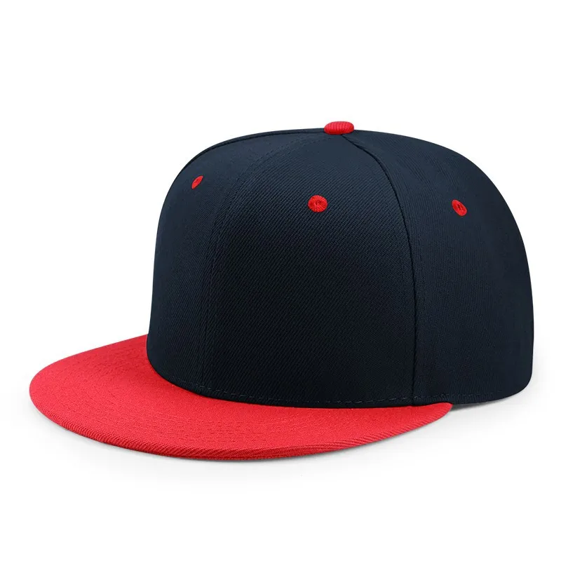 LRT New Style Plain Flat Brim Trendy Baseball Hats Customized Embroidery Logo High Quality Adjustable Hip Hop Snapback Hats