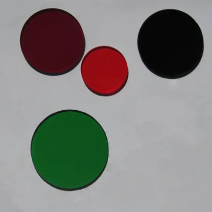 LB7 type selection absorption custom optical glass green filter