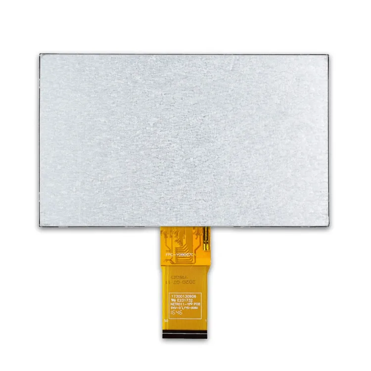 
7 inch lcd module with resistive touch panel 40 pins interface 800x480 tft lcd display screen 