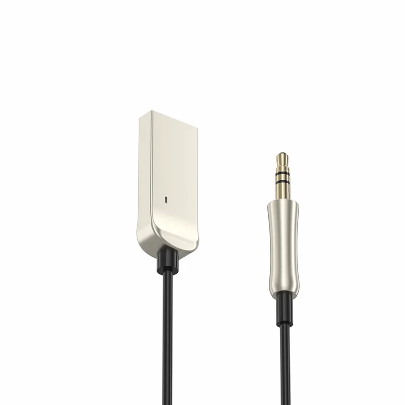 BAVIN-07  Car FM Transmitter 3.5mm AUX Audio Cable Blue too 5.0 Wireless Audio Receiver Music Receiver Car Accessories