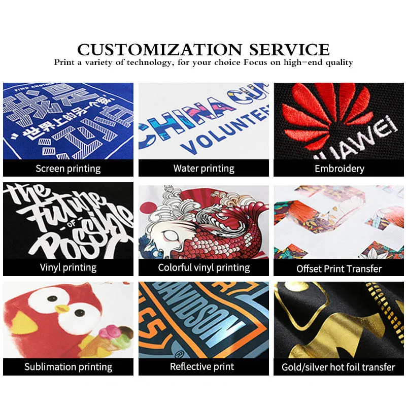 200g Custom Label for Clothing Cotton Oversized Off Shoulder Hip Hop Vintage T shirt with Puff Logo T shirt for Men