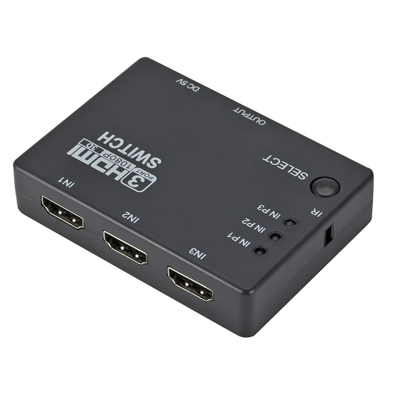 Hdm i 3 Port Switch With Pigtail Cable Supports Full 1080p 3d Player For Tv Pc More 1080p Hd mi 3x1 Splitter