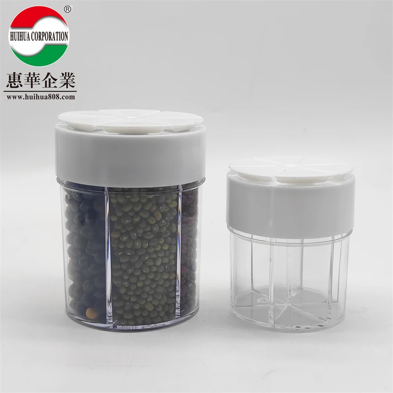 Home Kitchen Pack Salt, Sugar, Cumin Powder And Spice Jar Creative barbecue Seasoning bottle 6-in-1 Spice jar