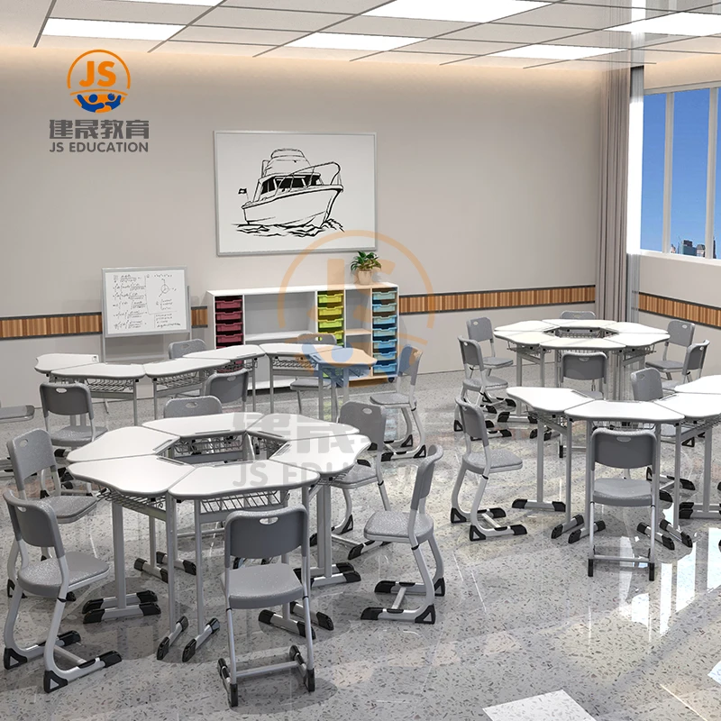JS HY02110 school furniture study desk chair