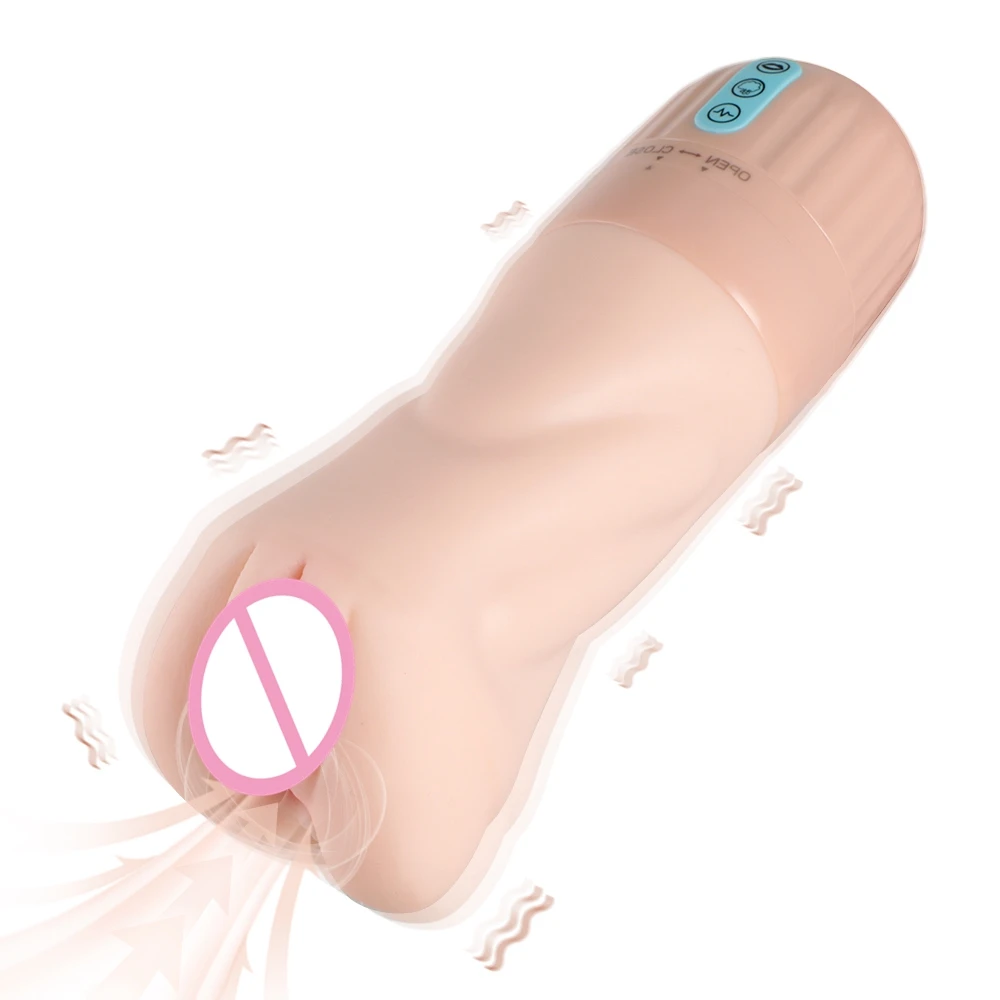 XISE Artificial Vagina with Sucking&Vibration  Masturbation Sex Toys for Male Pussy Stroker automatic masturbator for men