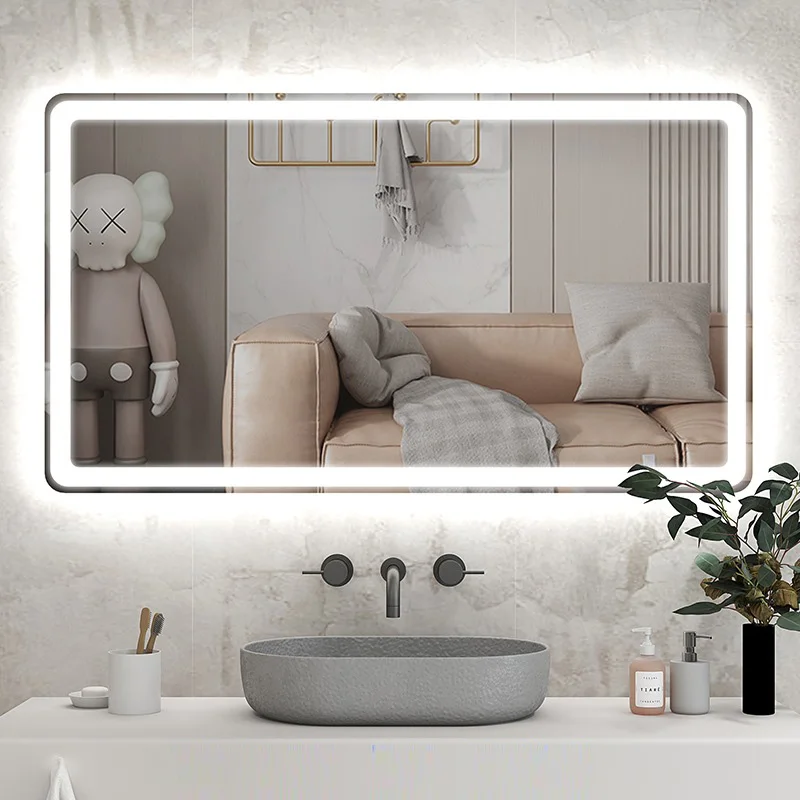 Customized shower room bathroom mirror led mirror fogless wall mirror decoration