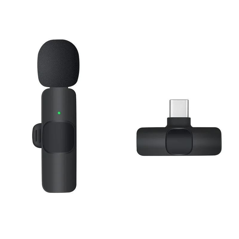 Best Selling Mini Mic K9 Noise Reduction Wireless Collar Microphone Lavalier Microphone K9 for Iphone Type C