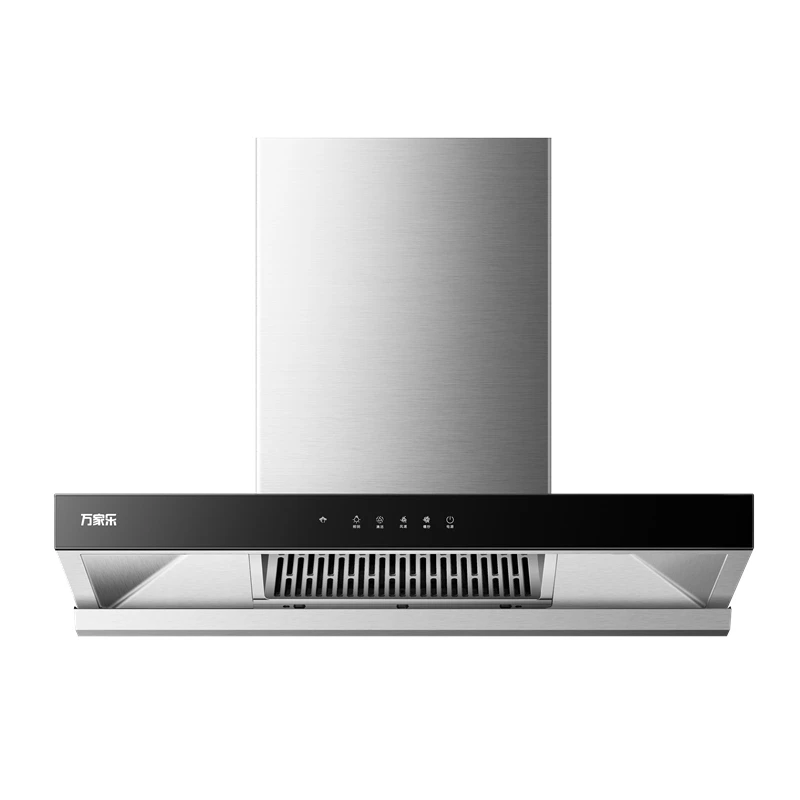 Top Fashion Wall Mounted Vent Exhaust Hood Automatic Cleaning Kitchen Hood 900mm