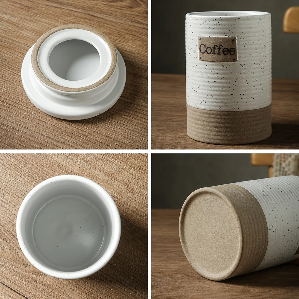Wholesale Price Air Tight Sealing Canister Storage Food Storage Jar for Cereal Flour Ceramic Jar