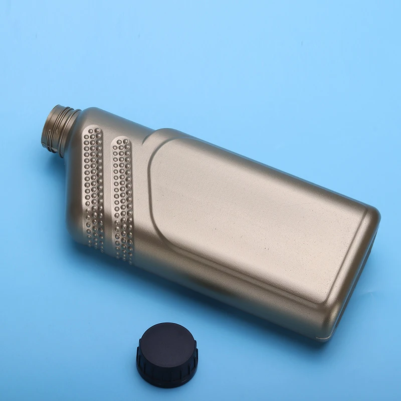 Wholesale PE Plastic Black 1000ml screw cap motorcycles gasoline engine oil plastic bottle