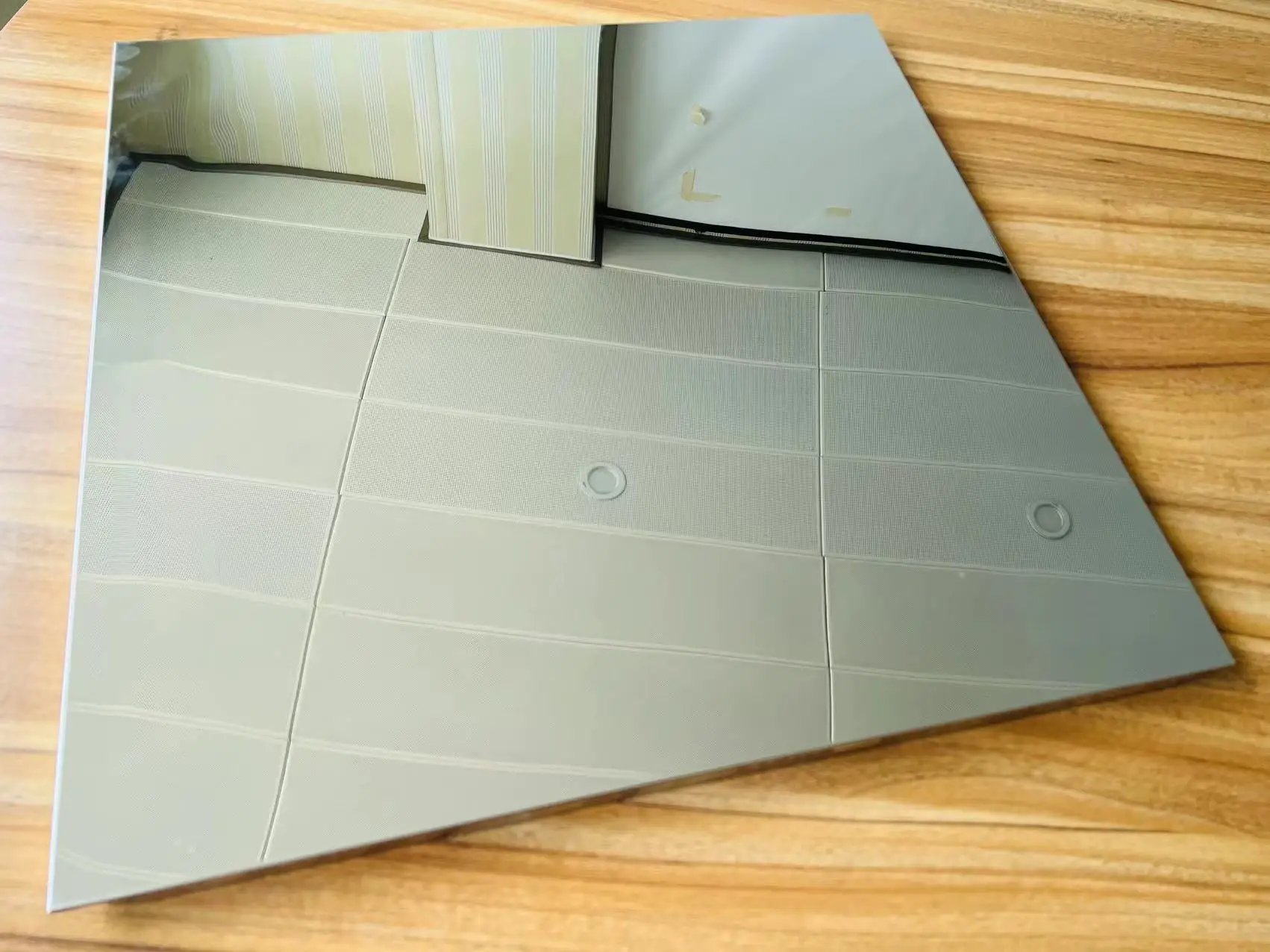 Hammered Effect Stainless Steel Clip in Ceiling Panel in Blue Color Metro Station Design