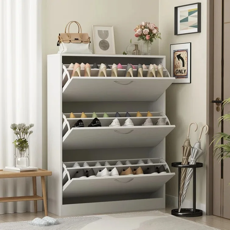 Factory Price Shoe Rack Cabinet Wooden Modern Large Shoe Cabinet Wooden Shoe Rack Cabinet