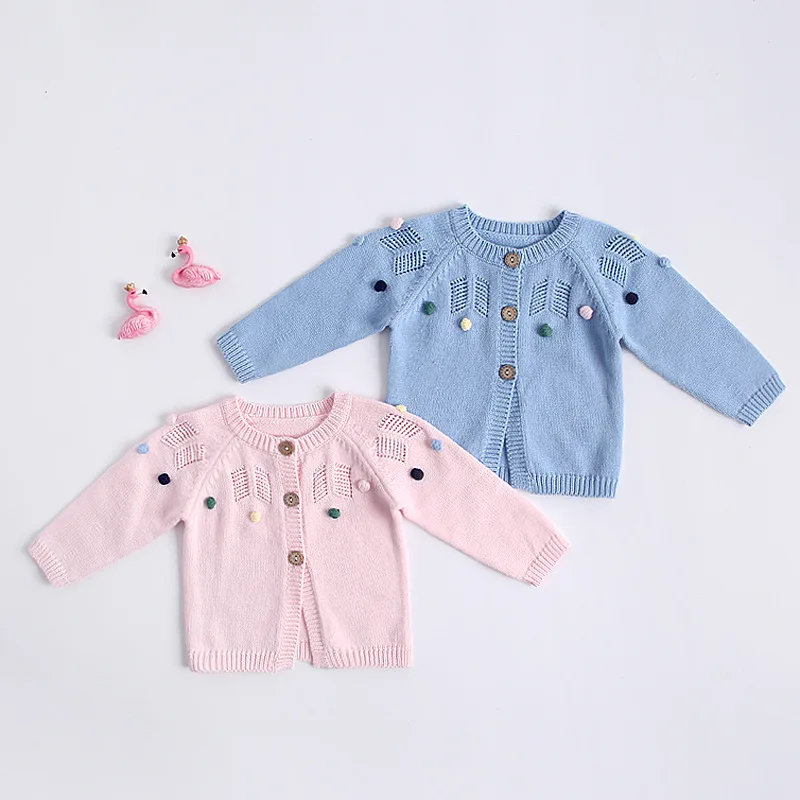Factory Directly Sell Plain Design Toddler Girls Baby Sweater Knitting Pattern