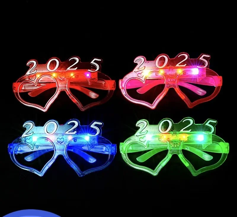Hot sale LED light glasses Christmas party love light glasses bar nightclub party supplies