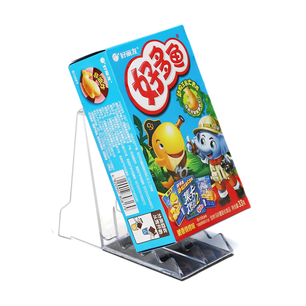 Supermarket Clear Snacks Display Holder Magnetic Shelf Divider Convenience Store Warehousing Pharmacy Support Efficiency