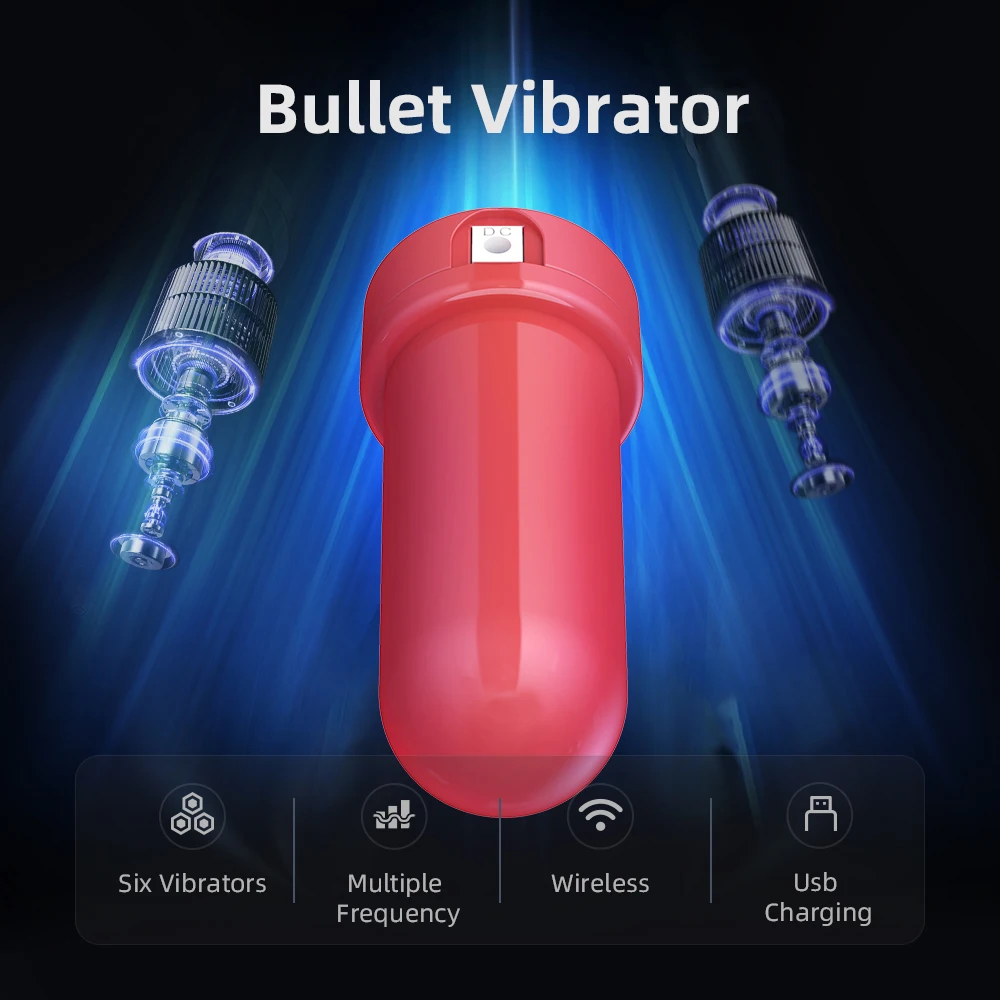 Penis vibrator massager wireless charging male trainer vibrator sex toys