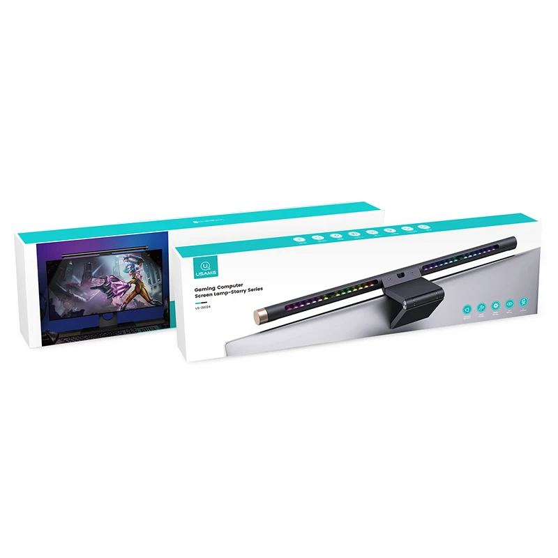 USAMS ZB224 New Arrival USB LED Desk Lamps Dimmable Monitor Computer Lamp For
