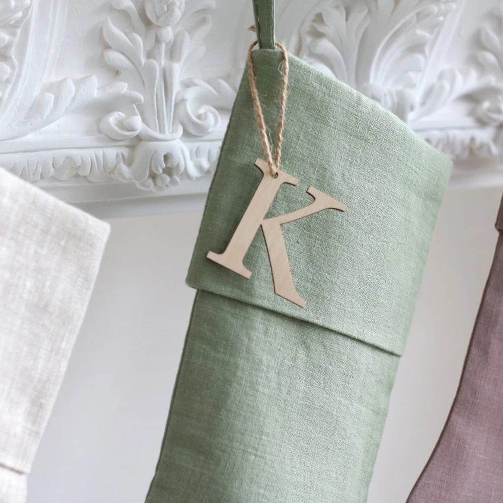 Wholesale Handmade Santa Gift Socks Pure Color Sublimation Christmas Stocking Luxury