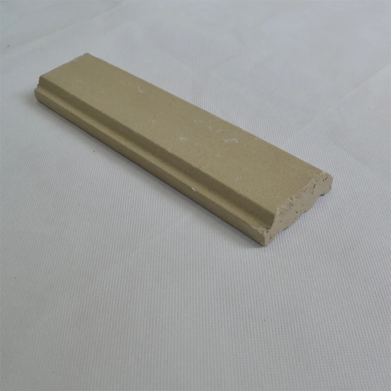 Custom special shape clinker bricks wall panel looking terracotta exterior wall brick white color