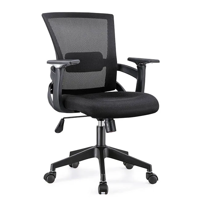High Quality Modern Design staff office task chair Mesh Nylon Caster Fabric Office Chair Lift Armrest swivel Office Chair