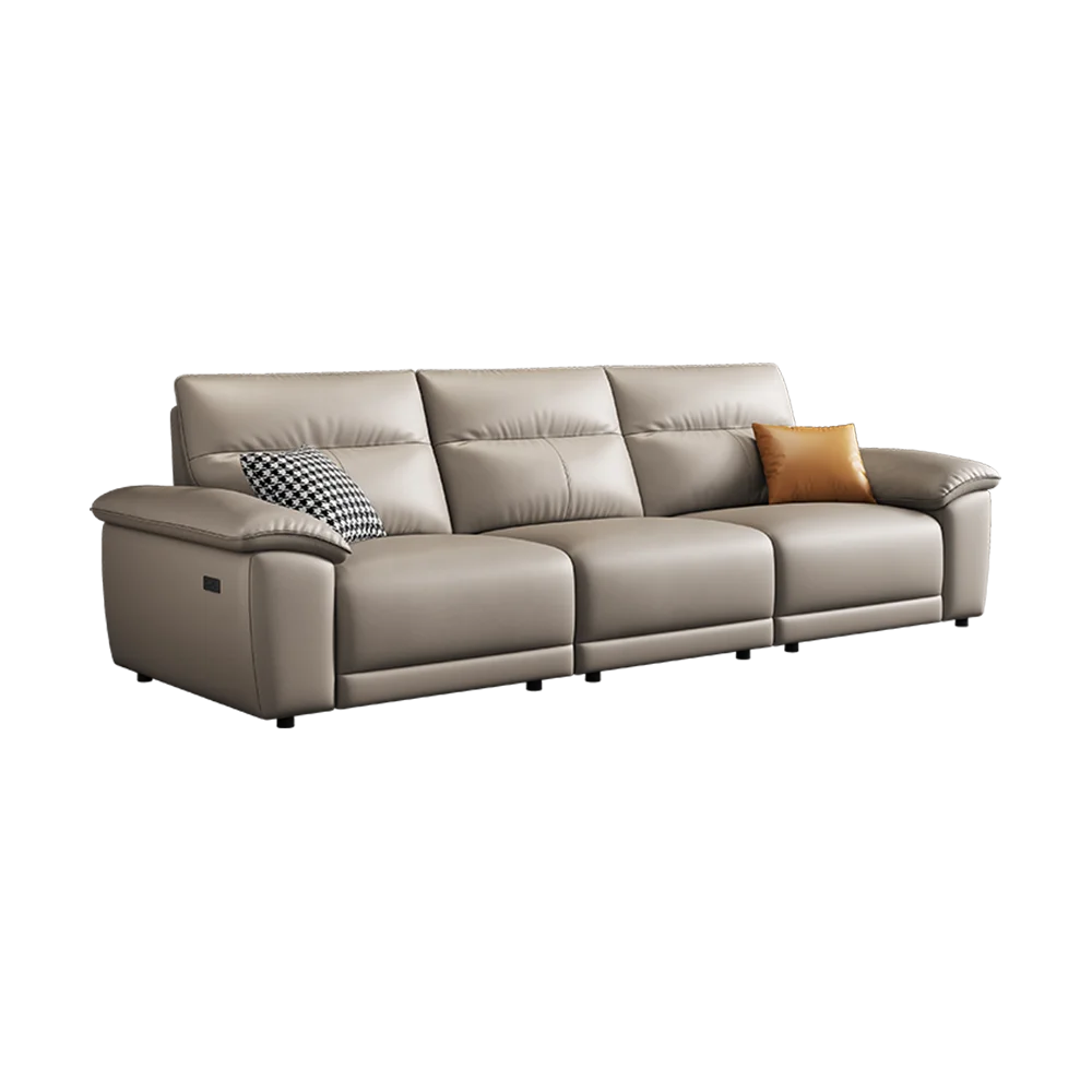 Texture Italian Low Luxury Leather Sofa Popular Minimalist Style Living Room Furniture