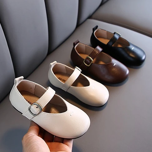 Новейший дизайн, Лидер продаж, черная детская кожаная школьная обувь для девочек, детская холщовая обувь