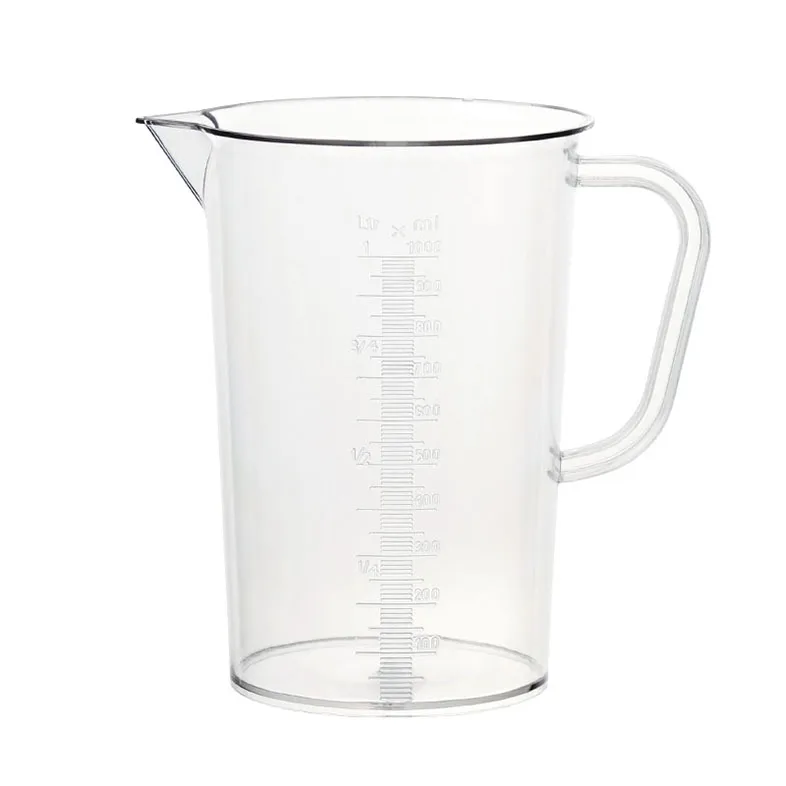 
With crystal design recycled drinking reusable plastic measuring cup with great price 