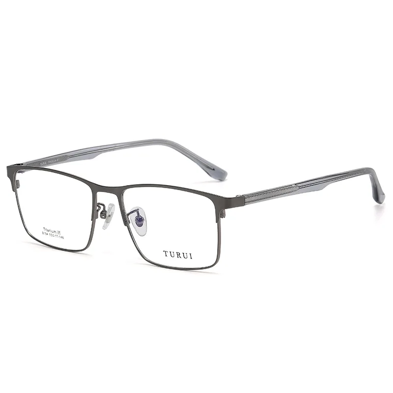 2022 New Men Square Optical Fashion Simple Optical Men Frames Eyewear Eyeglasses Titanium Frame Shades Glasses Frame