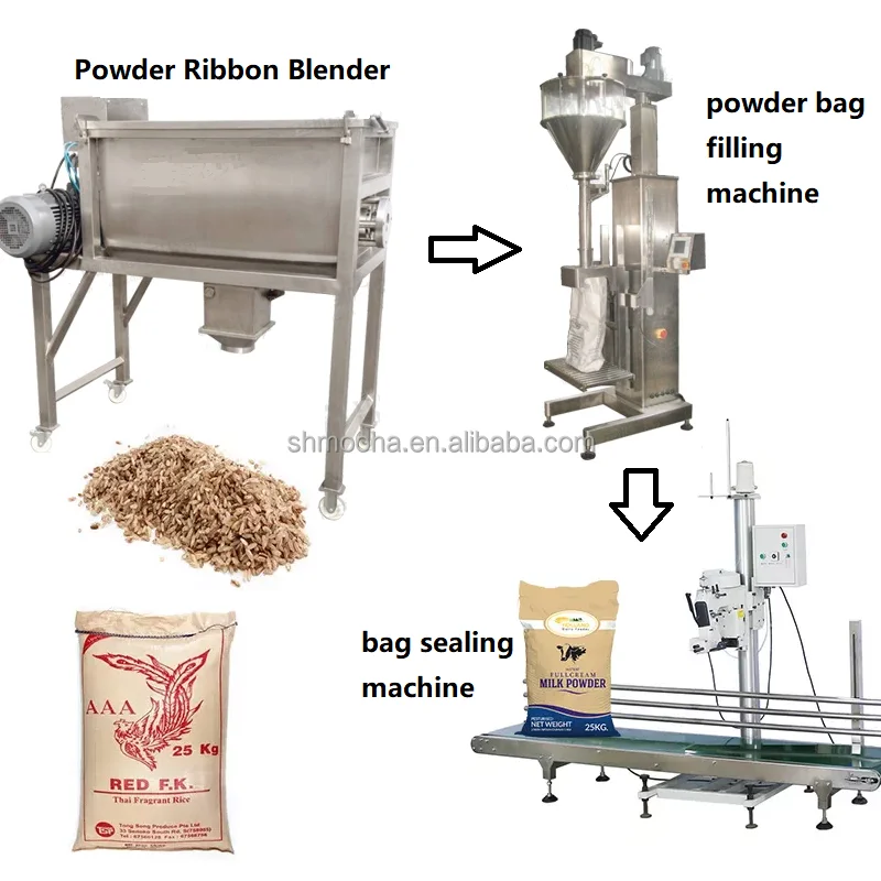 Automatic 50Kg Bag Sand Powder Packing Valve Mouth Packaging Cement Filling Machine Grain Flour Filling Powder Machine Sealing
