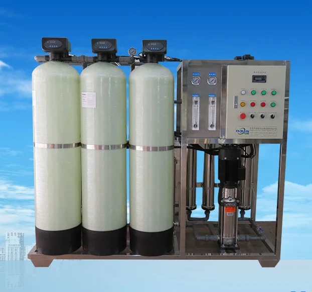 Manual/Auto Control Industrial alkaline RO 500Lph  FRP tank Water Treatment Plant RO Filter Water Purified Drinking  Systems