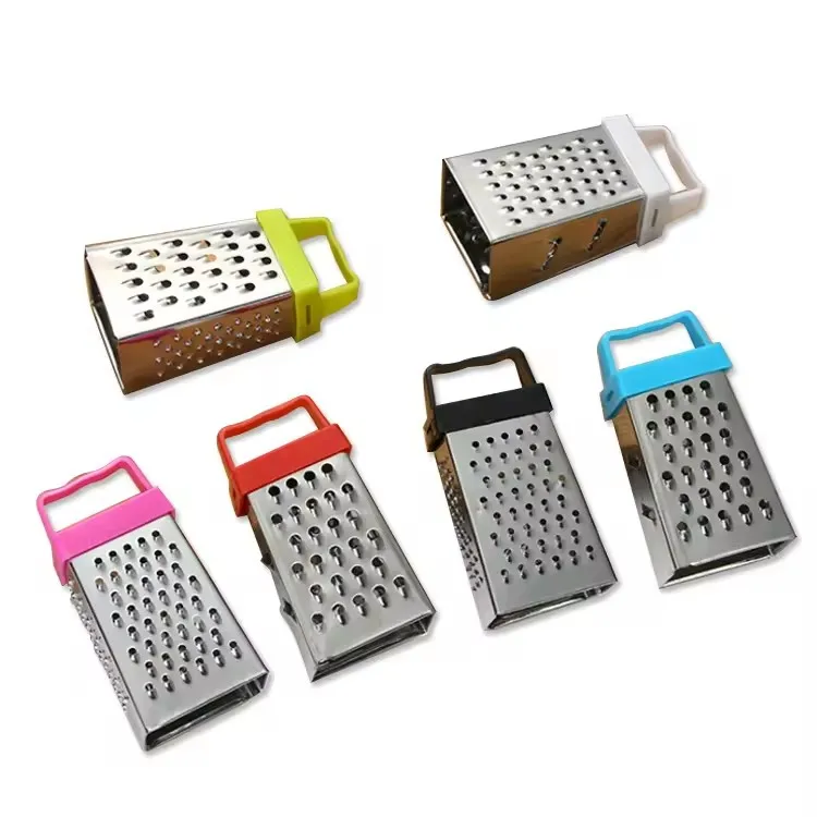 Customized Logo 4 Sides Multi-functional Stainless Steel Cheese Ginger Mini Grater Fruit & Vegetable Shredder