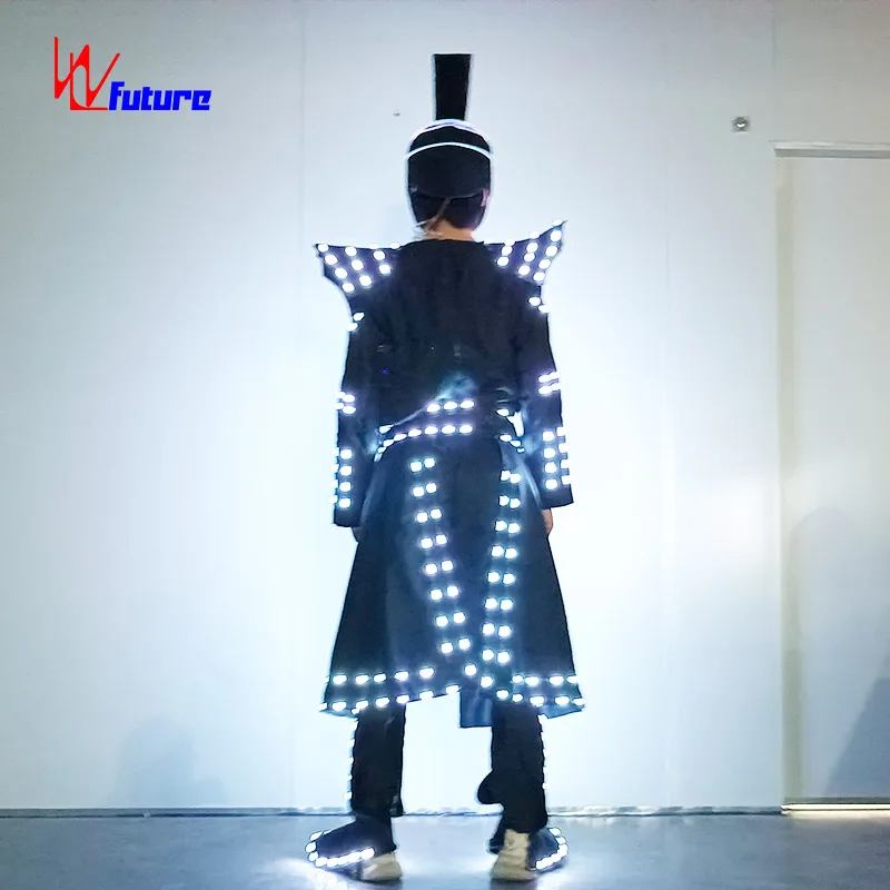 LED costume Warrior  Carnival  Luminous costume Show wear  costume adult suit