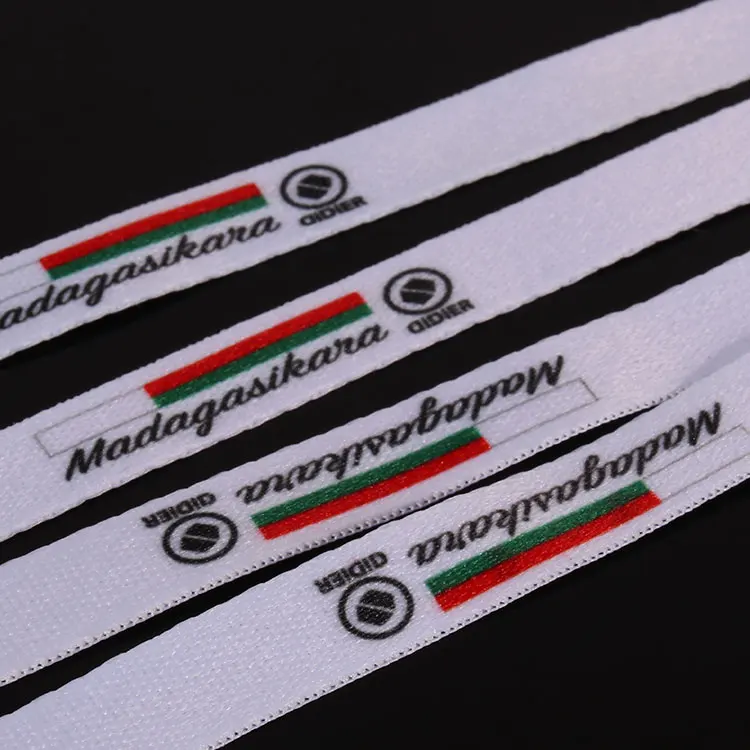 Custom Logo black white sublimation print shoe laces strap