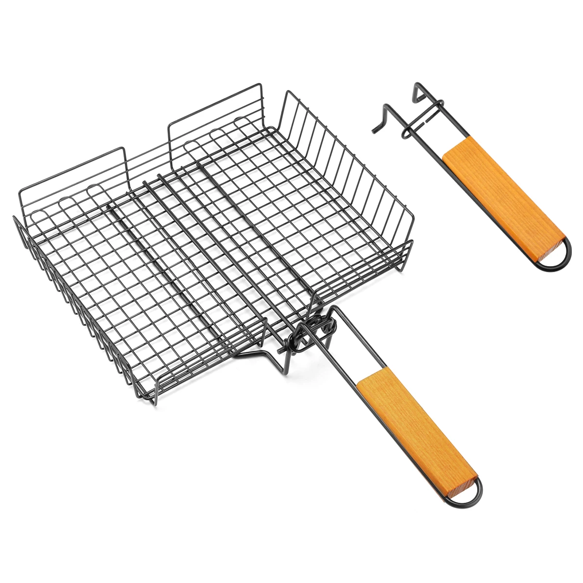 BQ-1200 Non Stick BBQ Grilll Mesh Mat Basket Stainless Steel Barbecue Accessories Tools