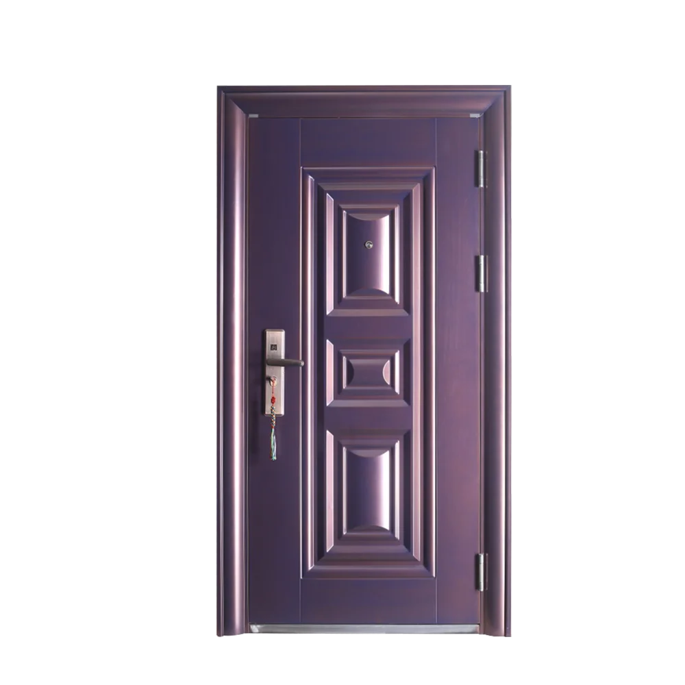 Stainless Steel Iron Entry Door Thermal Break Wrought Iron Door Exterior Entrance Door For House