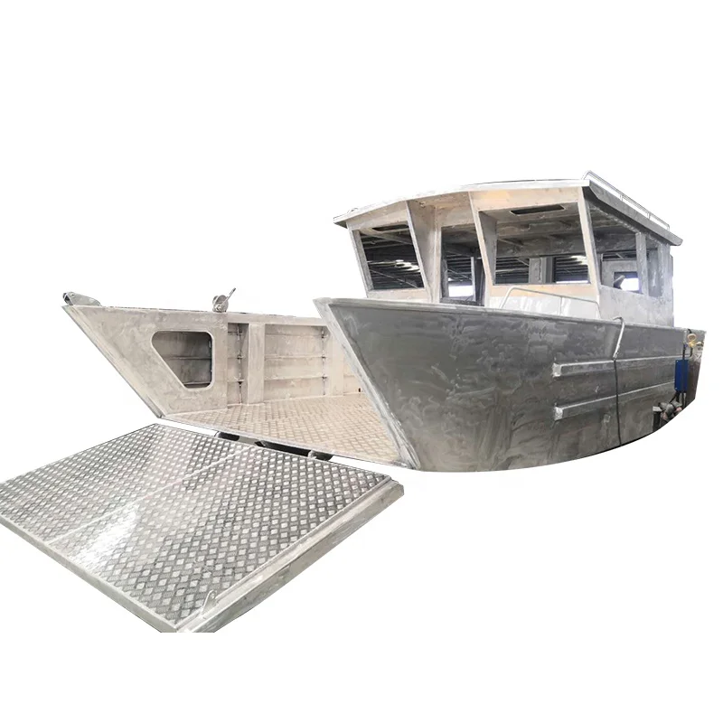 9m aluminum landing craft with wheelhouse