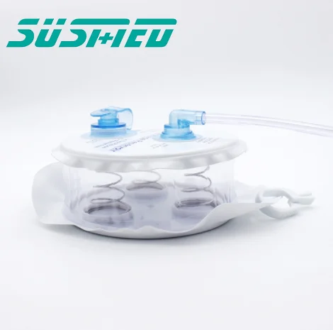 Hospital Disposable 200/400/600/800ml Closed Wound Drainage System Spring Reservoir
