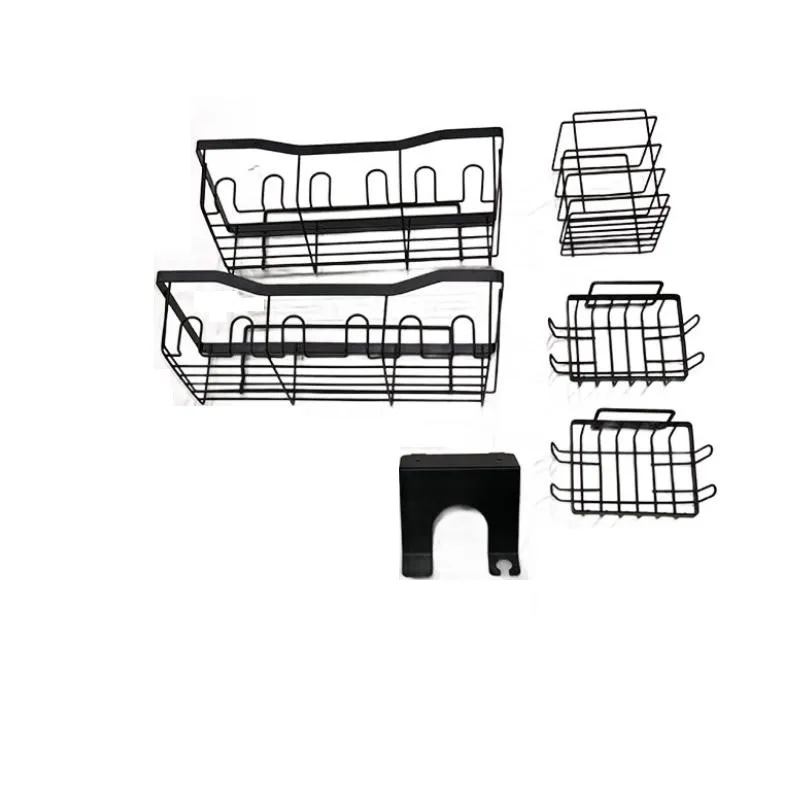 Bath Corner Shower Shelves Adhesive Caddy,Bathroom Shelf Wall Mounted,No Drilling Kitchen Racks Shower Organizer Basket