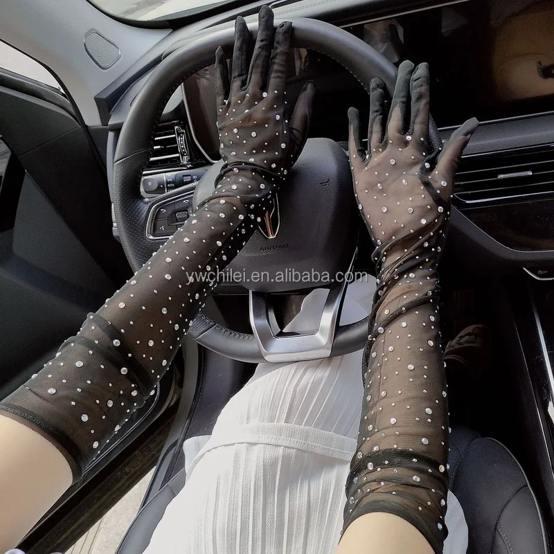 Rhinestone Sparkly Gloves