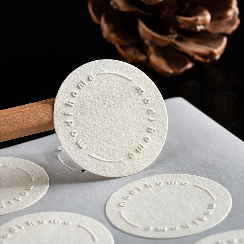 Customized embossed stickers waterproof self-adhesive label stickers