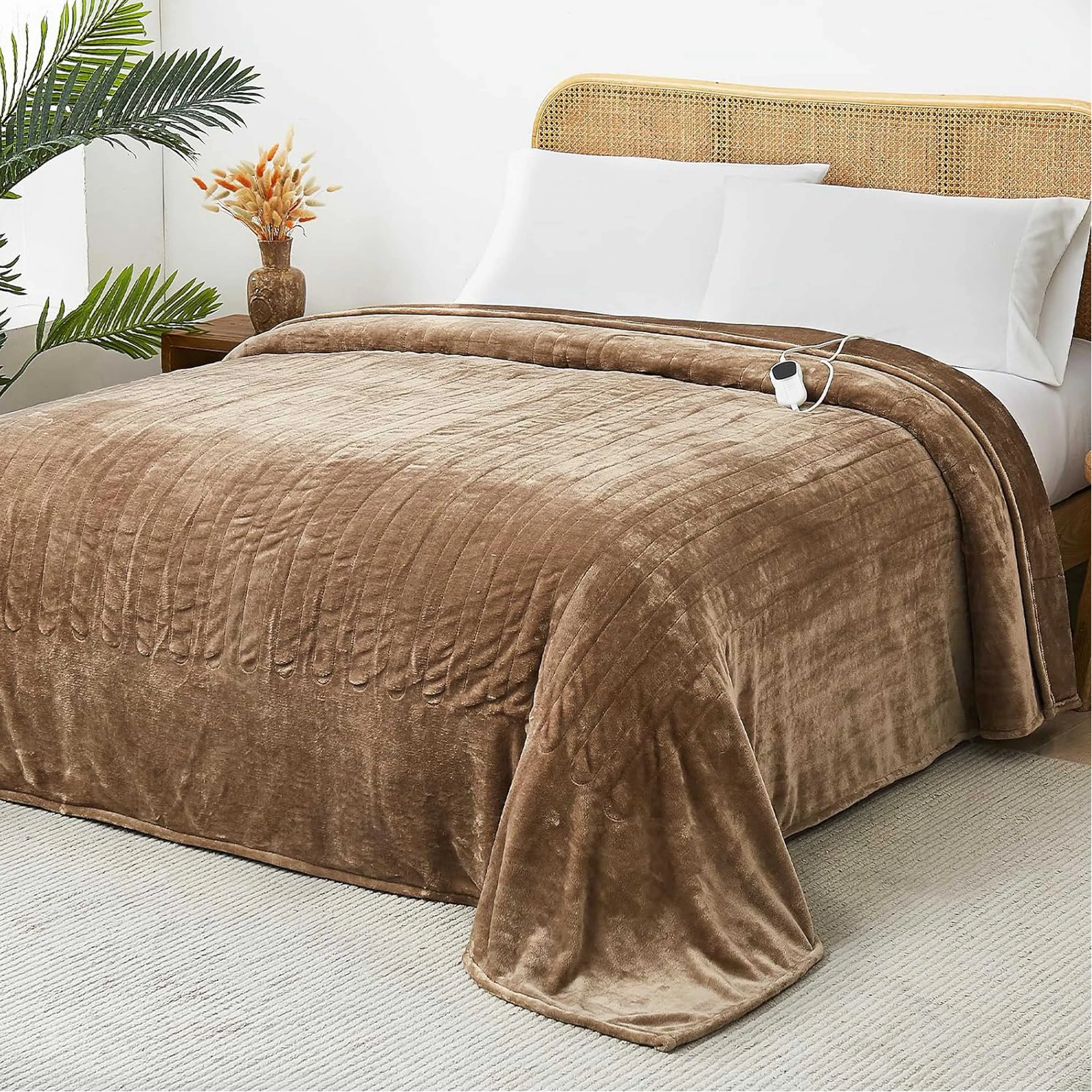 Electric Heated Heating BlanketTwin Size with 8 Hours Auto Off Fast Heating - Electric Blanket Ultra Soft Overheat Protection