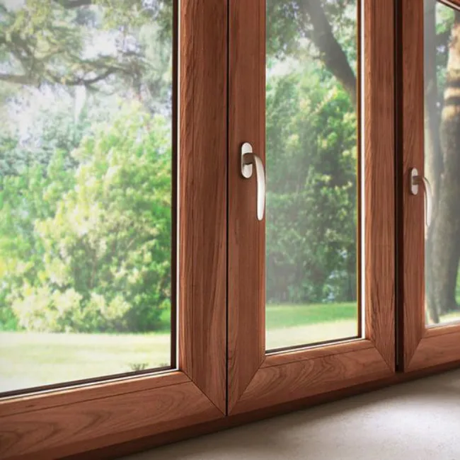 
High quality furniture thermal break double glazed schuco wowden finish aluminium windows 