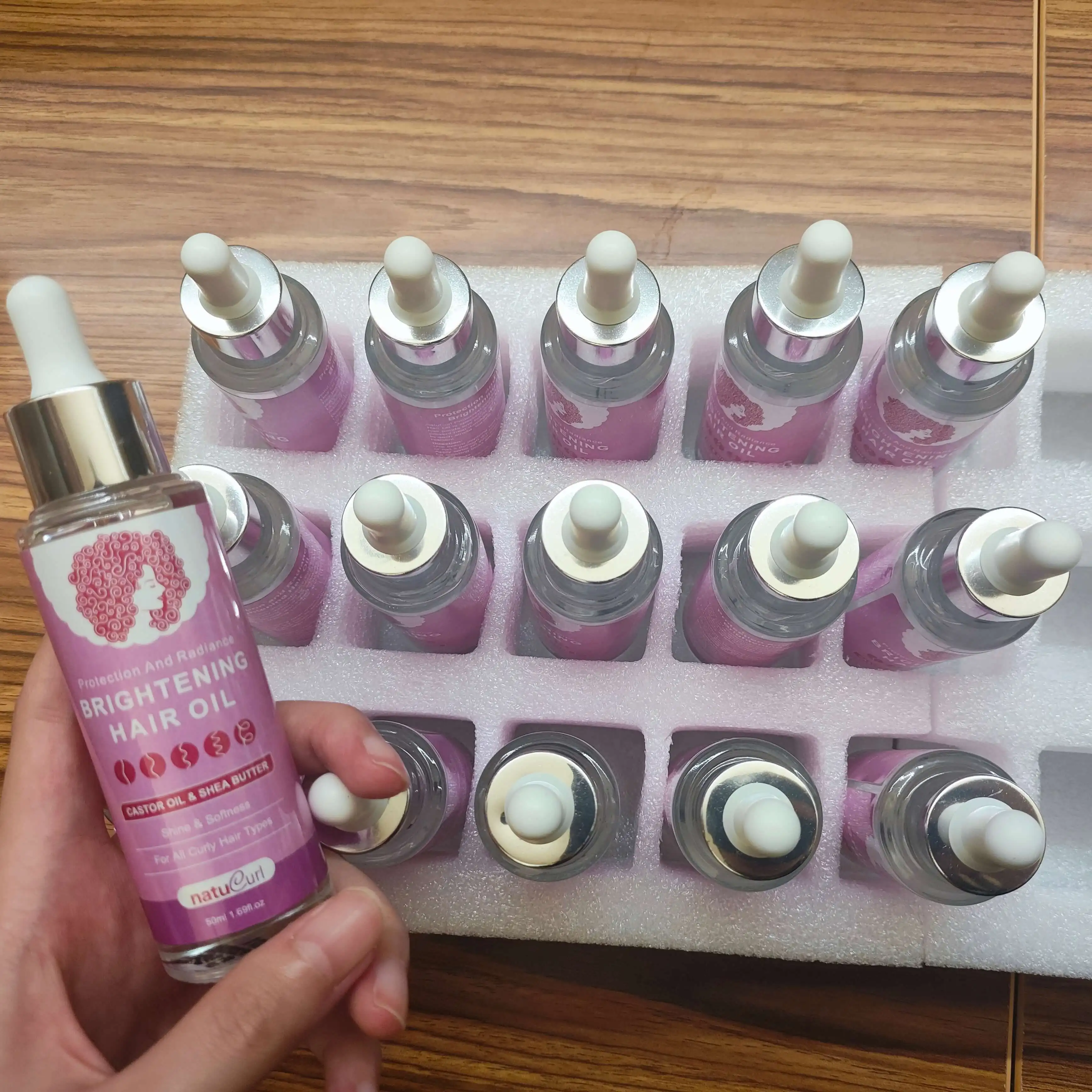 Custom Logo Chemical-free Organic Hair Care Curly Hair Oil for Deeply moisturizes and Repairs damaged hair