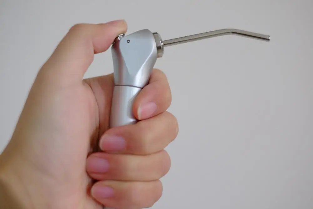 Aluminum Dental Water Spray Gun Three Way Syringe 2 Nozzles for ENT unit