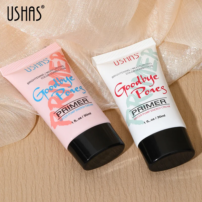 USHAS Wholesale Moisturizing Face Makeup Foundation Base Cosmetic Brighten Waterproof Primer Make Up Cream