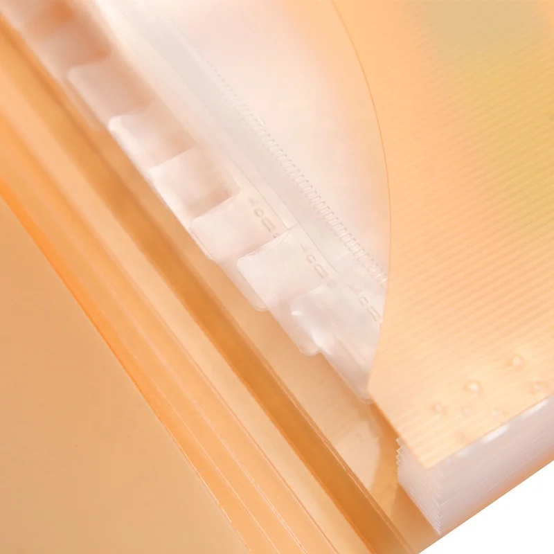 
Pp Folder Bag Pocket Button Snap Document Filing Plastic Envelope Expanding File 