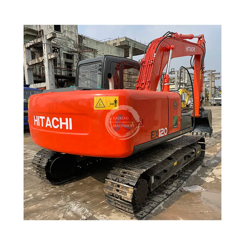 Hitachi 12 ton 13 ton used backhoe machinery Hitachi EX120-5 ZX120 KOMATSU PC130  Tracked machines secondhand Hitachi excavators